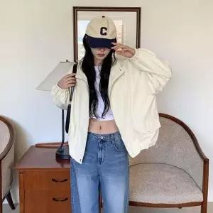 [다잇템] 여자 환절기 봄신상 박시핏 후디 윈드브레이커 점퍼