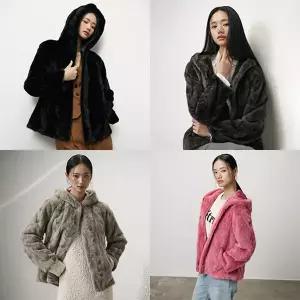 [정상가 399천원]유로컬렉션 밍크 후드 자켓