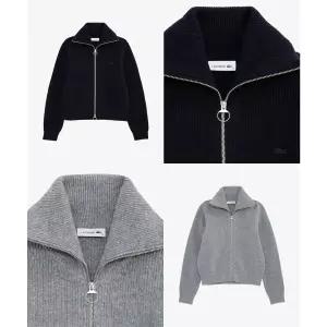 매장정품 LACOSTE 라코스테 브랜드관 (여성) 25FW 립조직 풀집업 가디건 AF311E-55N 2컬러 (택1) 1014297