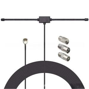 스테레오 수신기용 FM 라디오 안테나 실내 음악 시스템 AV 오디오 비디오 홈 시어터