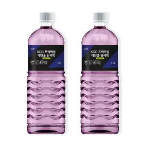 (2개입) KCC 프리미엄 에탄올 워셔액 1.8L 자동차 세정제 세차 부식방지