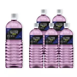 (6개입) KCC 프리미엄 에탄올 워셔액 1.8L 자동차 세정제 세차 부식방지