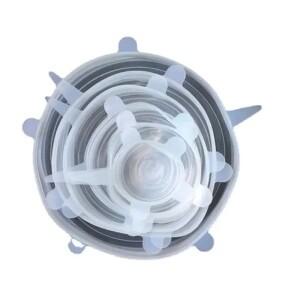 실리콘 6종 세트 신선도 유지 커버 스트레치 그릇 덮개 냉장고 전자레인지 밀봉 필름