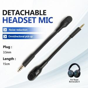 레이저호환 Barracuda X 무선 멀티  용 3.5MM 분리형 게임용 헤드셋 마이크 헤드폰 수리 액세서리