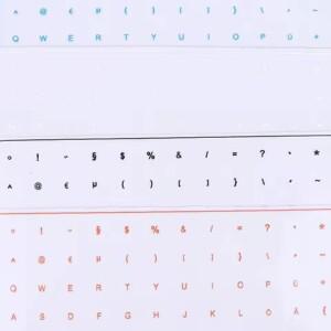 독일산 필름형 키보드 스티커 (핀셋 포함) 데스크탑 노트북 키 단일 범용 투명