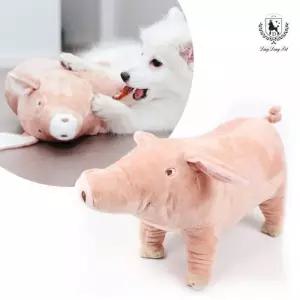 딩동펫 반려동물 장난감 애착 스트레스 해소 핑크돼지인형