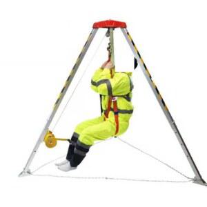 샤크팡 맨홀안전삼각대 구조 안전삼각대 세트 현장 삼각대 안전블럭 장비 안전장비 인명구조