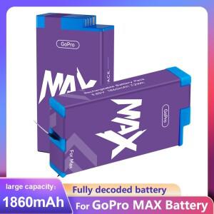 1860mAh GoPro Max 충전 배터리 360 파노라마 스포츠 카메라 액세서리