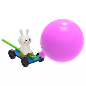 놀이과학 공기힘실험 토끼풍선 자동차 조립키트 5개입/ 만들기수업 방과후교실