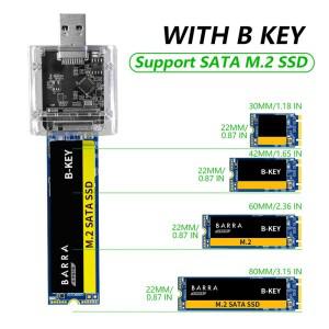 M2 SSD 케이스 to USB3.0 Gen 1 5Gbps 고속 외장 (SATA NGFF 호환) PC 액세서리 노트북