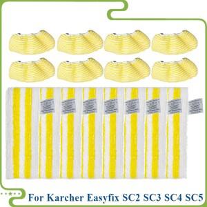 karcher 호환 Easyfix SC2 SC3 SC4 SC5 휴대용 진공 청소기 극세사 패드 커버 스팀  액세서리 용 새 천