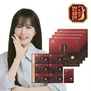 [한삼인]농협홍삼 한삼인 홍기천 6년근 진세노이드 골드 50ml 30포 4개 +쇼핑백