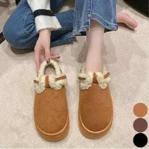 털슬리퍼 스웨이드 여자 통굽 플랫폼 겨울 뽀글이 여성방한화 털신발 털부츠 캐주얼부츠