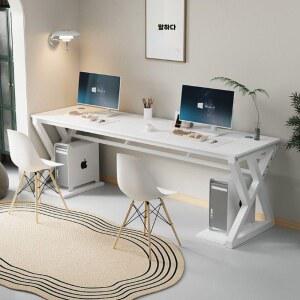 2인 컴퓨터 책상 데스크 2인용 노트북 더블 테이블 커플 서재