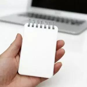 [셀러에이드]투명커버 무지 수첩 10p세트 80매 작은수첩 스프링수첩