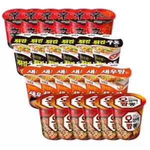 신라면+튀김우동+새우탕+오짬뽕 6입4개(총24개)