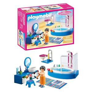 욕조 가구 팩이 있는 플레이모빌 욕실