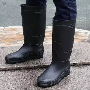 [하프클럽/]올블랙 롱 레인부츠 CC483 레인5N