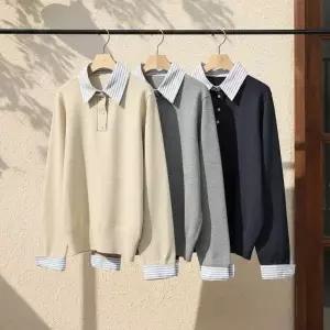 [다잇템] 여자 봄신상 트리플카라 클래식 스웨터 티셔츠_24306481_588872