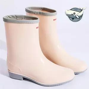 ONM 여성 유광 롱 레인부츠 캐주얼 데일리 스타일