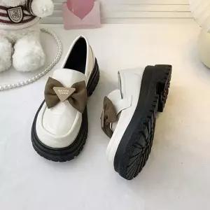 ONM 여자 리본 로퍼 신발 구두 페니로퍼 슈즈