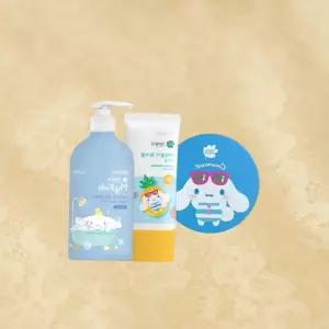 GREEN FINGER [유한킴벌리] 그린핑거 시나모롤 키즈 프레쉬 워시500ml+야외놀이 워셔블 선팩트15g+선크림80