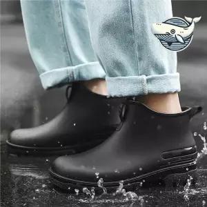 ONM 방수 소프트 숏부츠 남녀공용 패션 레인슈즈