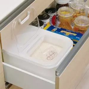 [무료배송] 방습 벌레방지 잡곡분할보관 신혼자취 서랍형 6Kg쌀통