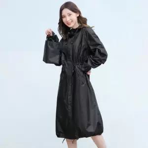 우비 트렌드 남녀공용 바람막이 레인코트(M) (블랙) 우의