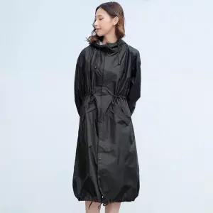 우비 트렌드 남녀공용 바람막이 레인코트(L) (블랙) 우의