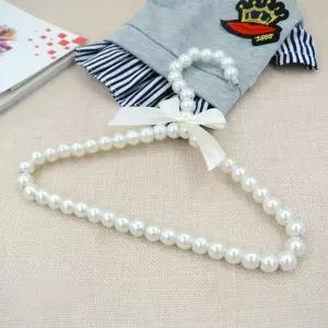 강아지 진주 옷걸이 화이트 1P 반려견 행거 애견 수납 강아지옷걸이