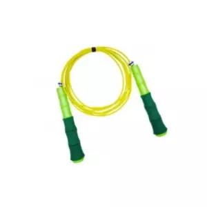 2단 뛰기 연습용으로 길이 조절 가능한 와이어 줄넘기