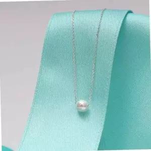 진주 포인트 데일리 레이어드 실버 92.5 은 목걸이