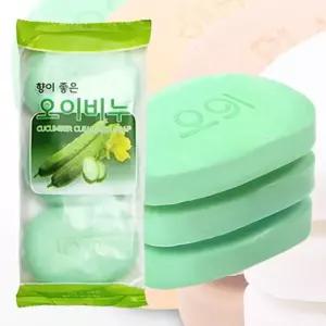 오이비누 3P세트 세수비누 미용 단단한 클렌 세수비누 세안비누 향비누