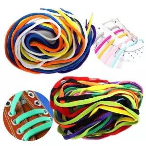 칼라 운동화끈 넒은 둥근 신발끈-칼라혼합(10개) TuV7+7XaI