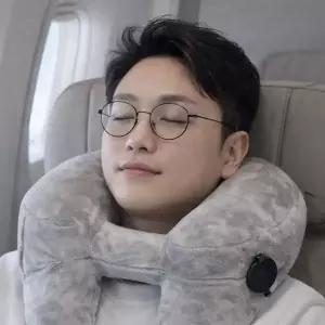 여행용 H형 에어 목쿠션 목베개 장거리 여행 필수품 방지