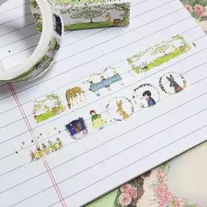 수채화 마스킹 테이프 숲속친구들 다이어리꾸미기 다이어리데코 다꾸용품 다꾸테이프