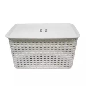 바구니 바스켓 수납 라탄 패턴 빨래 대형 랜덤 바스켓 라탄 패턴 빨래 대형