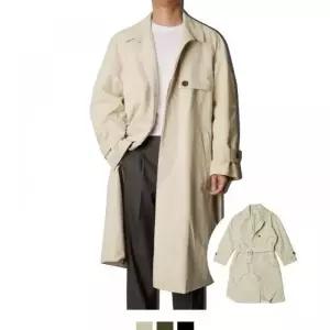 3색상 오버사이즈 코트 남성 트렌치