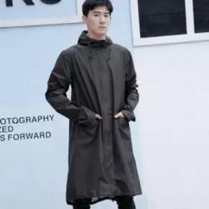 패커블 레인코트 비옷 남녀공용 캠핑 블랙 메이레인