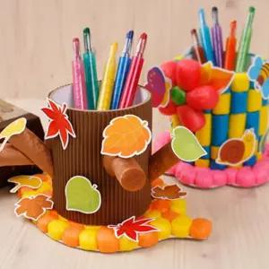 플레이콘 연필꽂이-나무
