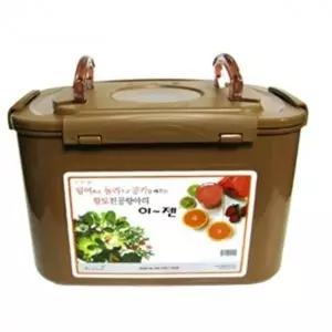 나우리 황토 12L 진공 밀폐 보관용기 반찬 항아리 1개