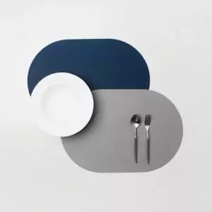 방수 테이블 패드 매트 양면 식탁 타원