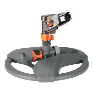 Gardena (38142)의 클래식 임펄스 스프링클러. 호스에 빠르고 쉽게 부착할 수 있는 오리지널 퀵 커넥트를 포함하세요.