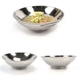 냉면 냉면기 22cm 이중 쌀국수 8호 그릇 스텐 비빔밥