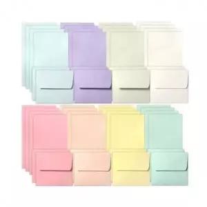 미니 축하 1P 편지지세트 레인보우 감사 편지 파스텔