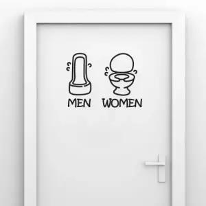 ( )욕실 인테리어 스위치 데코 시트지 재미있는 화장실 문구 포인트 스티커