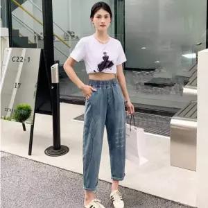 고무줄 고급면 허리밴딩 밴딩 청 고급 66-77 데님 여름 여름청바지