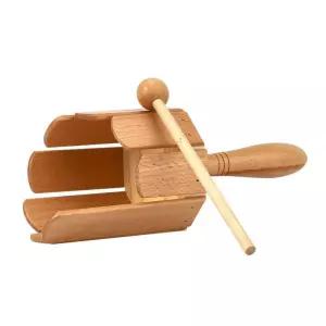 두드리기 연주 손잡이 원통 나무 실로폰 소리나는악기