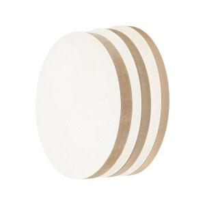 파티킬 8인치 10인치 12인치 목재 패널 보드, DIY 공예 회화용 미완성 원형 아트 캔버스 페인팅 색상